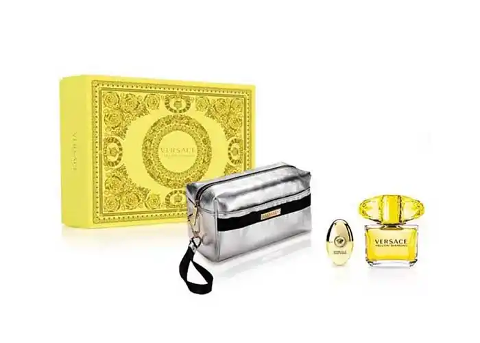 Set Nước Hoa Versace Yellow Diamond (EDT 90ml, EDT Mini 10ml, Túi)