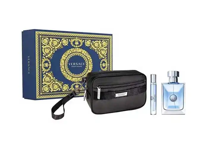 Set Nước Hoa Versace Pour Homme (EDT 100ml, Mini 10ml, Túi)