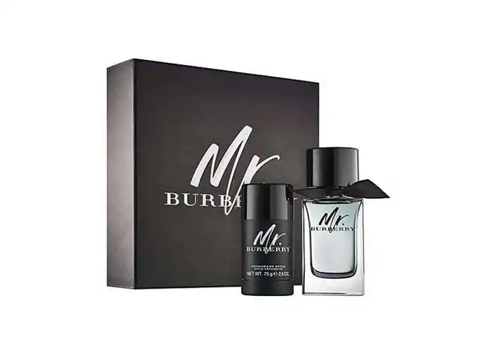 Set Nước Hoa, Lăn Khử Mùi Burberry Mr Burberry (EDT 100ml, Deodorant 75g)