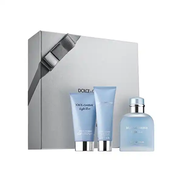 Set Nước Hoa Dolce & Gabbana Light Blue Intense Pour Homme (EDP 100ml, Shower Gel 50ml, Aftershave 75ml)