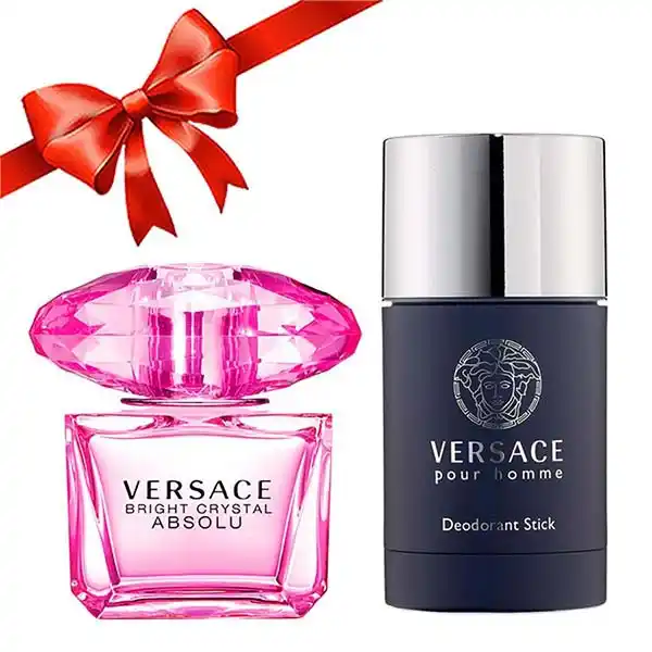 Combo Nước Hoa Versace Bright Absolu 90ml + Lăn Khử Mùi Versace Pour Homme 75ml