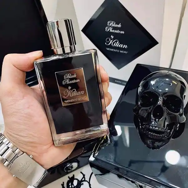 Combo Nước Hoa Kilian Black Phantom Memento Mori EDP 50ml + Son Hermès Rouge Mat 64 Casaque