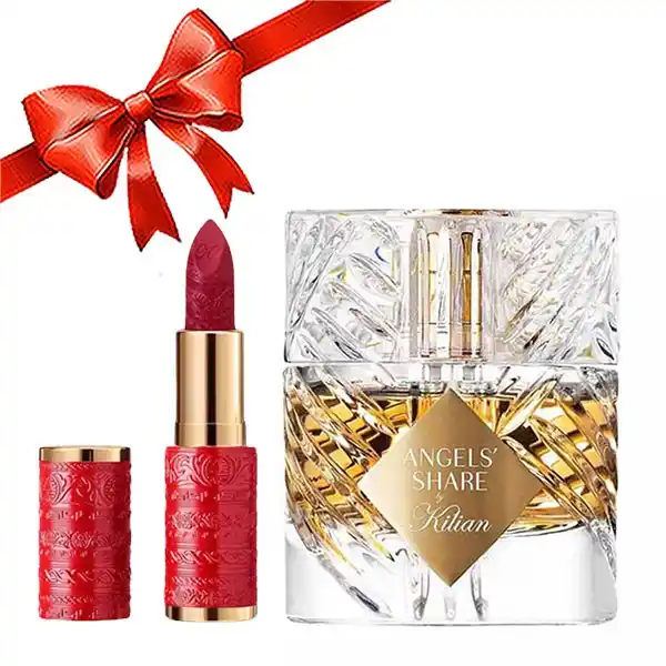 Combo Kilian (Nước Hoa Angels' Share Edp 50ml + Son Lì Matte Màu 240 Limited Màu Đỏ Cherry)