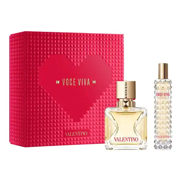 Set Nước Hoa Valentino Voce Viva Eau de Parfum Perfume EDP (50 ml + 15ml)