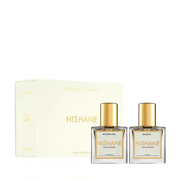 Set Nước Hoa Unisex Nishane Hacivat + Wulong Cha (15ml x 2)