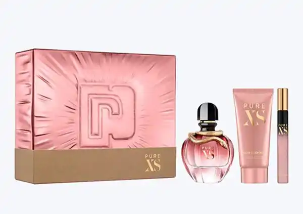 Set Nước Hoa Paco Rabanne Pure XS For Her EDP 3 Món