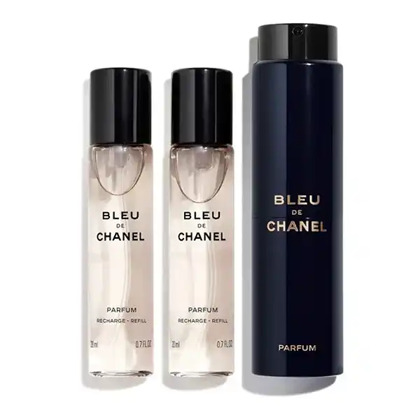 Set Nước Hoa Chanel Bleu De Chanel Parfum Twist & Spray (3x20.7ml)