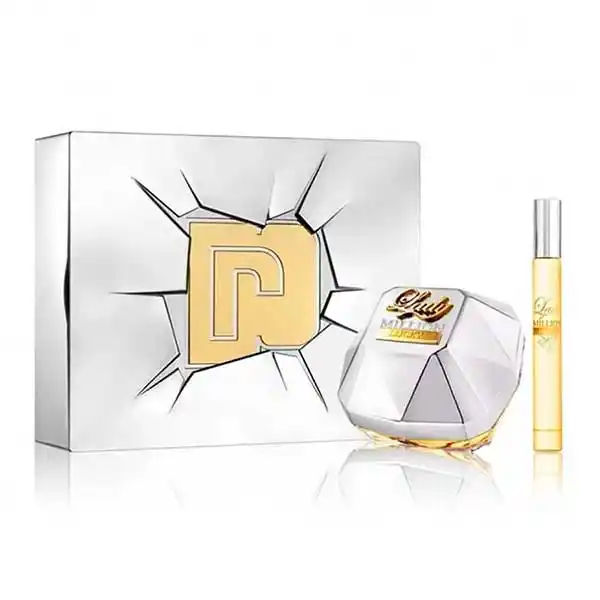 Set Nước Hoa Nữ Paco Rabanne Lady Million Lucky 2 Món (80ml +10ml)