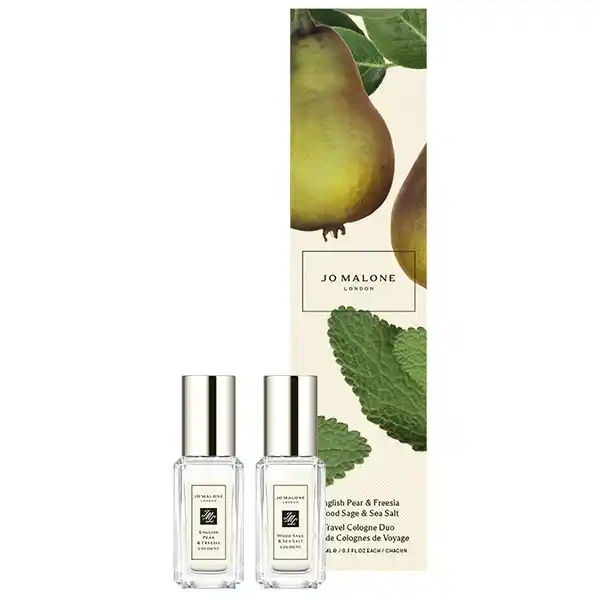 Set Nước Hoa Jo Malone English Pear & Freesia And Wood Sage & Sea Salt Travel Cologne Duo (9ml x 2)