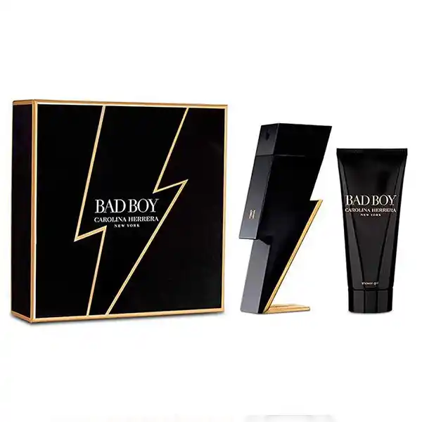 Bộ Nước Hoa Nam Và Sữa Tắm Carolina Herrera Bad Boy Gift Set (EDT 100ml + Shower Gel 100ml)