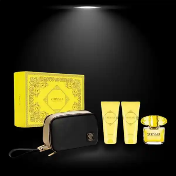 Gift Set Nước Hoa Versace Yellow Diamond EDT 4 Món