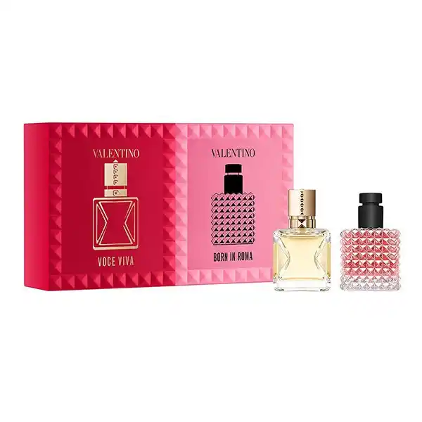 Set Nước Hoa Nữ Valentino Mini Born In Roma Perfume Set (6ml + 7ml)