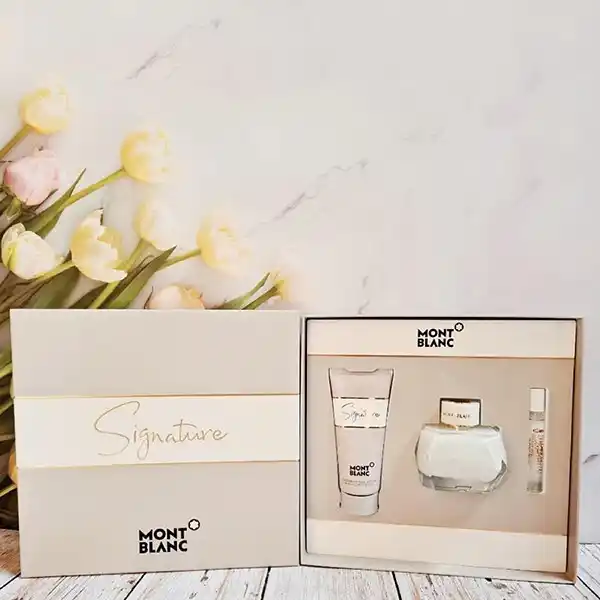 Set Nước Hoa + Dưỡng Thể Montblanc Signature Gift Set 3 Món