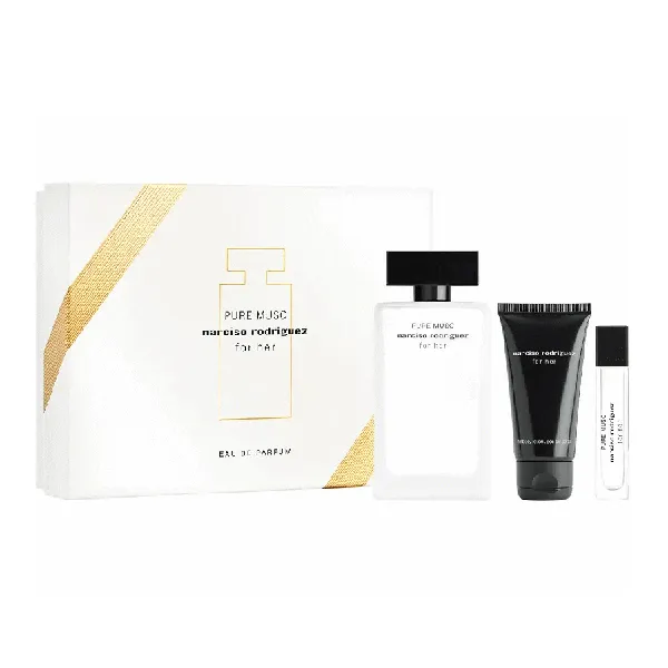 Set Nước Hoa Nữ Narciso Rodriguez Pure Musc For Her Eau De Parfum Giftset 3 Món  