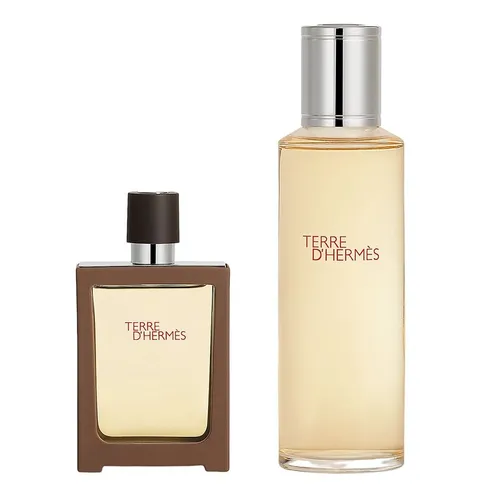 Set Nước Hoa Nam Hermès Terre d'Hermès Gift Set 30ml EDT Refillable + 125ml EDT Refill  