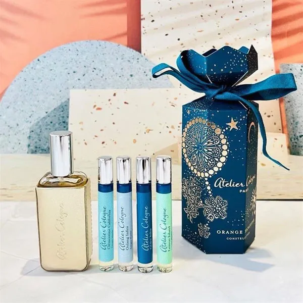 Set Nước Hoa Unisex Atelier Cologne Atelier Orange Sanguine Limited Set 5 Món
