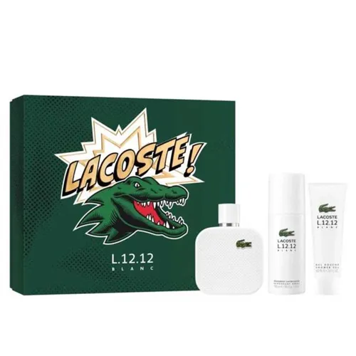 Set Nước Hoa Nam Lacoste Eau De Lacoste L.12.12 Blanc Pure Gift 3 Món  