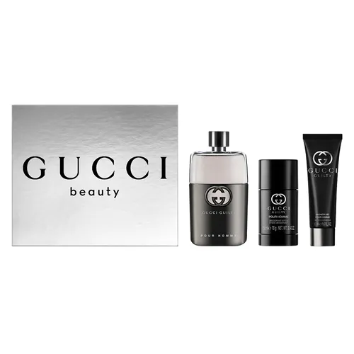 Set Nước Hoa Nam Gucci Guilty Pour Homme 3 Món (EDT 90ml + Deostick 75ml + Sữa Tắm 