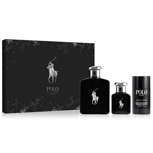 Set Nước Hoa Nam Ralph Lauren Polo Black EDT Gift 3 Món  