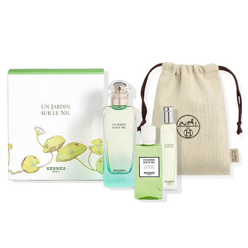 Set Nước Hoa Unisex Hermès Un Jardin Sur Le Nil Gift Set 4 Món  