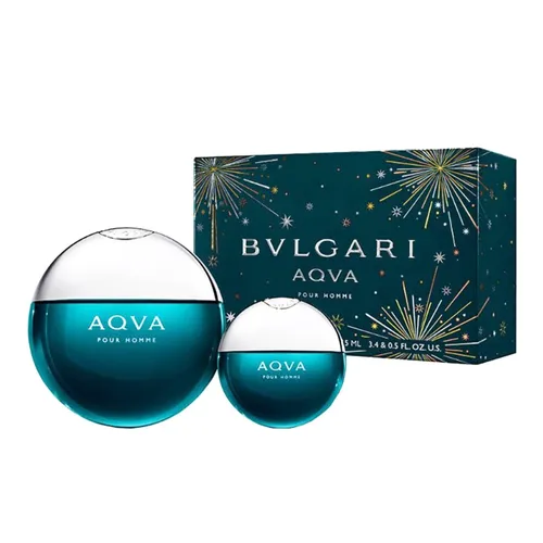 Set Nước Hoa Nam Bvlgari Aqva Pour Homme Eau De Toilette (100ml +15ml)