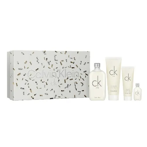 Set Nước Hoa Unisex Calvin Klein CK One (EDT 200ml + EDT 15ml + Body Lotion 200ml + Shower Gel 1