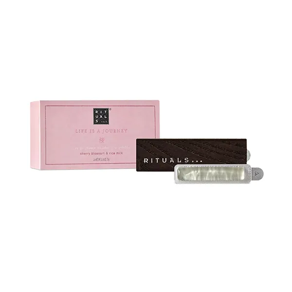 Nước Hoa Ô Tô The Rituals Life Is A Journey Car Perfume Holder + 2 Refills Cherry Biossom & Rice Milk 2 x 3g