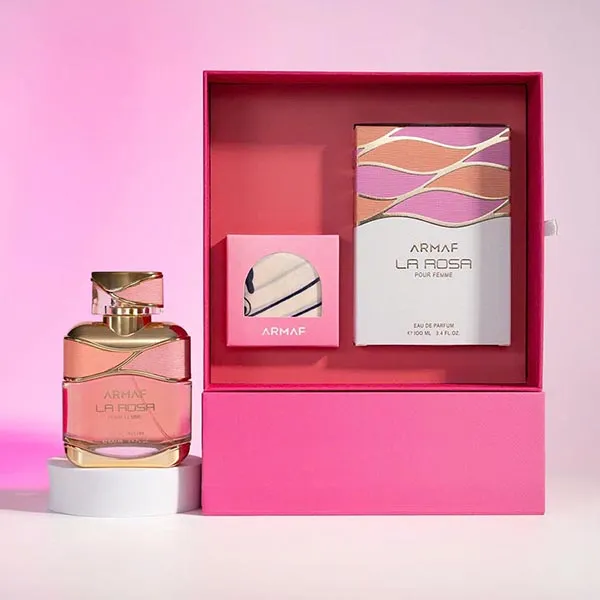 Set Nước Hoa Nữ Kèm Khăn Lụa Và Thiệp Armaf La Rosa Pour Femme EDP 100ml