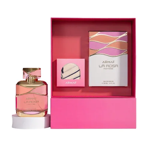 Set Nước Hoa Nữ Kèm Khăn Lụa Và Thiệp Armaf La Rosa Pour Femme EDP 100ml