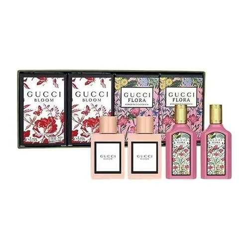 Set Nước Hoa Nữ Gucci Bloom & Flora Gorgious Gardenia EDP 4 x 5ml
