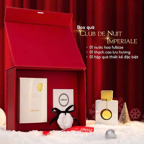 Set Quà Lễ Hội Twinkle Box Nước Hoa Nữ Armaf Club De Nuit Imperiale EDP 3 Món