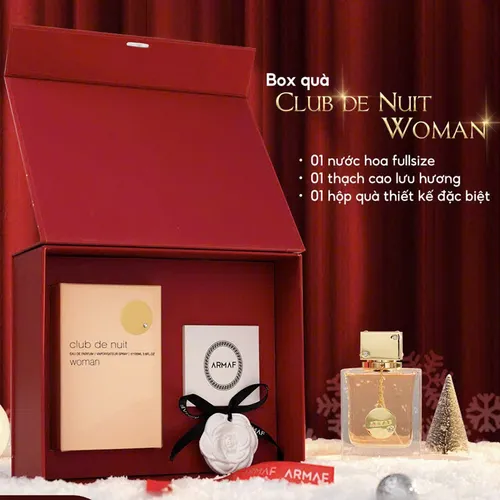 Set Quà Lễ Hội Twinkle Box Nước Hoa Nữ Armaf Club De Nuit Woman EDP 3 Món
