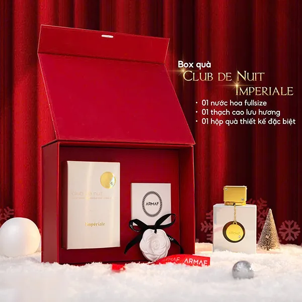 Set Quà Lễ Hội Twinkle Box Nước Hoa Nữ Armaf Club De Nuit Imperiale EDP 3 Món