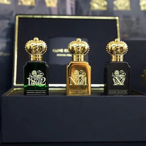 Set Nước Hoa Nữ Clive Christian Original Collection Feminine Perfume Spray (1872 + X + No.1)  (3 x 10ml)  