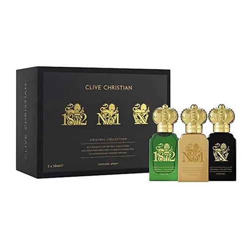 Set Nước Hoa Nữ Clive Christian Original Collection Feminine Perfume Spray (1872 + X + No.1)  (3 x 10ml)  