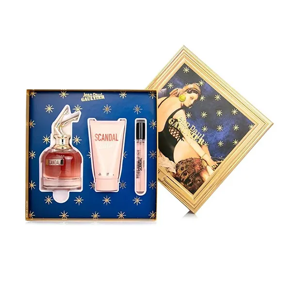 Set Nước Hoa Nữ Jean Paul Gaultier Scandal Eau De Parfum Gift 3 Món (80ml + 10ml + 75ml)