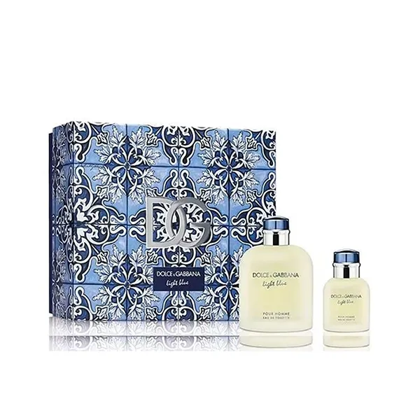 Set Nước Hoa Nam Dolce & Gabbana D&G Light Blue Pour Homme EDT (125ml + 40ml)