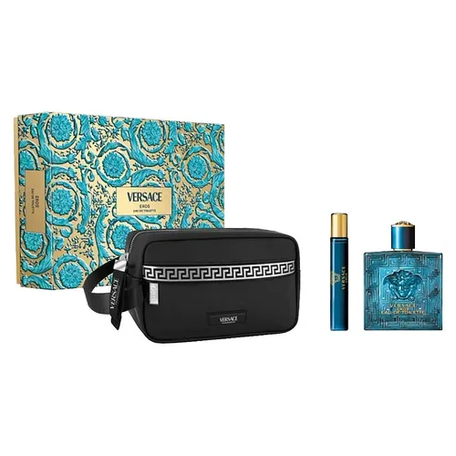 Set Nước Hoa Nam Versace Eros EDT 3 Món (100ml + 10ml + Túi)