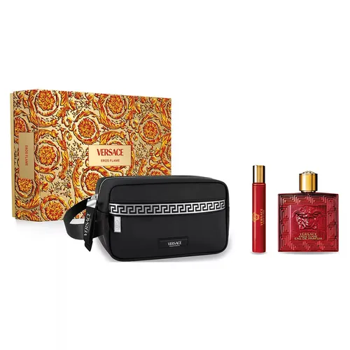 Set Nước Hoa Nam Versace Eros Flame EDP Giftset 3 Món