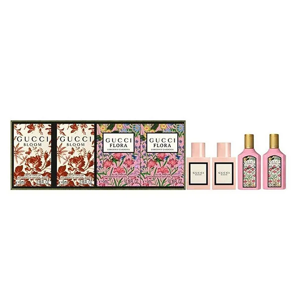 Set Nước Hoa Nữ Gucci Bloom +  Flora Gorgeous Gardenia EDP (4 x 5ml)