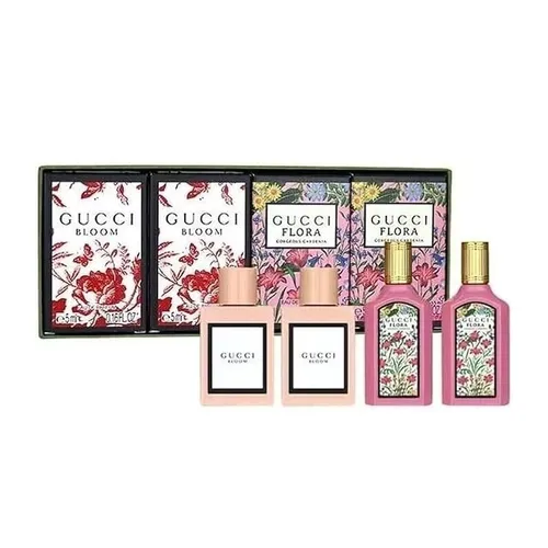 Set Nước Hoa Nữ Gucci Bloom +  Flora Gorgeous Gardenia EDP (4 x 5ml)