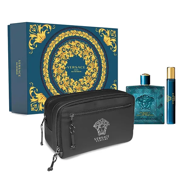 Set Nước Hoa Nam Versace Eros EDP Set (EDP 100ml + EDP 10ml + Túi)