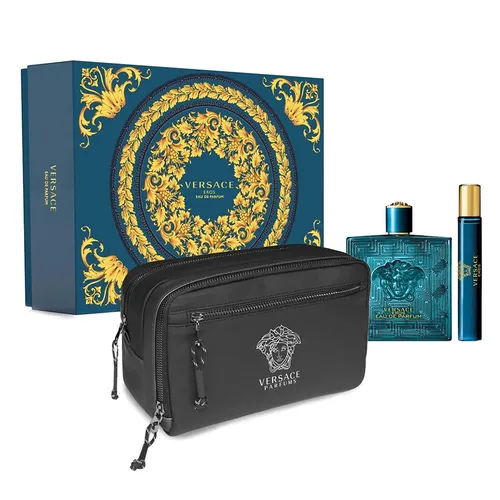 Set Nước Hoa Nam Versace Eros EDP Set (EDP 100ml + EDP 10ml + Túi)