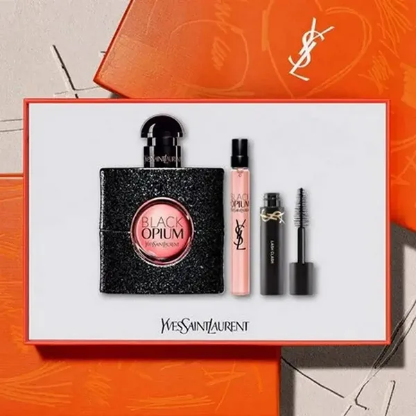 Set Nước Hoa Nữ Yves Saint Laurent YSL Black Opium EDP 90ml + 10ml Và Mascara