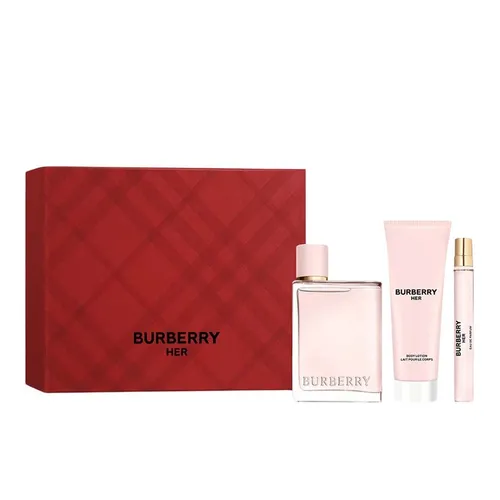 Set Nước Hoa Nữ Burberry Her 3 Món (EDP 100ml + EDP 10ml + Body Lotion 75ml)