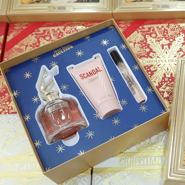 Set Nước Hoa Nữ Jean Paul Gaultier Scandal  For Women EDP 80ml + 10ml Và Dưỡng Thể Scandal Perfumed 75ml