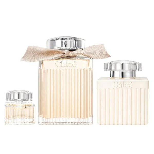 Set Nước Hoa Nữ Chloé Eau De Parfum 3 Món ( EDP 100ml +  Mini EDP 5ml + Body Lotion 100ml)