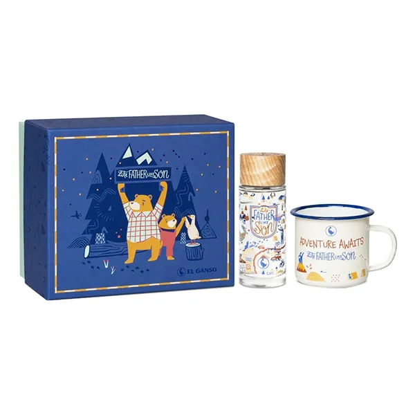 Set Nước Hoa Nam + Cốc El Ganso Like Father Like Son EDT Gift Set 2 Món