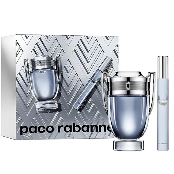 Set Nước Hoa Nam Paco Rabanne Invictus Set 2 Món (EDT 50ml + Mini 10ml)