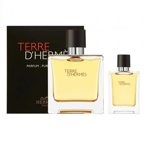 Set Nước Hoa Nam Hermès Terre D'hermès Parfum Pure Perfume (75ml + 12.5ml)